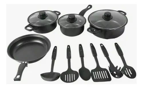 Set De OIlas 13 Pcs + Utensilios Cocina