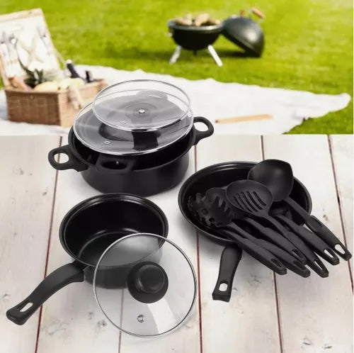 Set De OIlas 13 Pcs + Utensilios Cocina