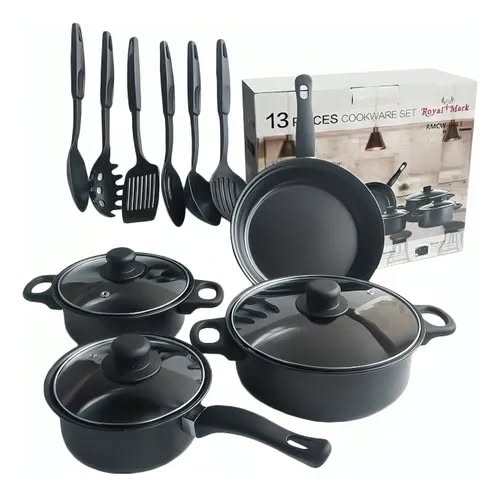 Set De OIlas 13 Pcs + Utensilios Cocina
